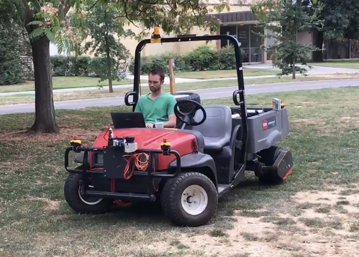 Autonomous tractor obstacle avoidance project